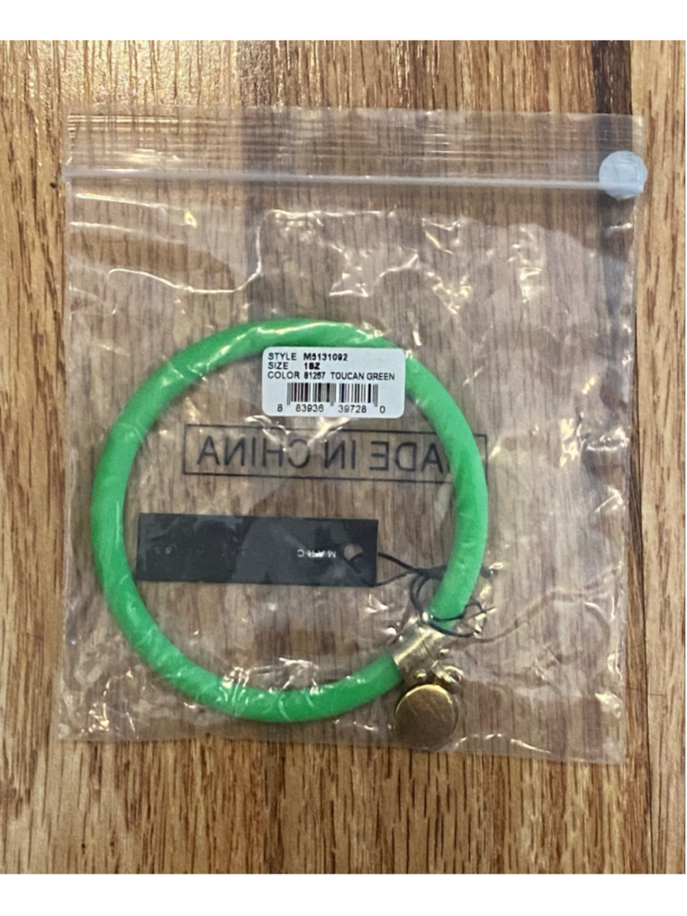 Women's Marc by Marc Jacobs Bracelet One Size Green Gold (New)